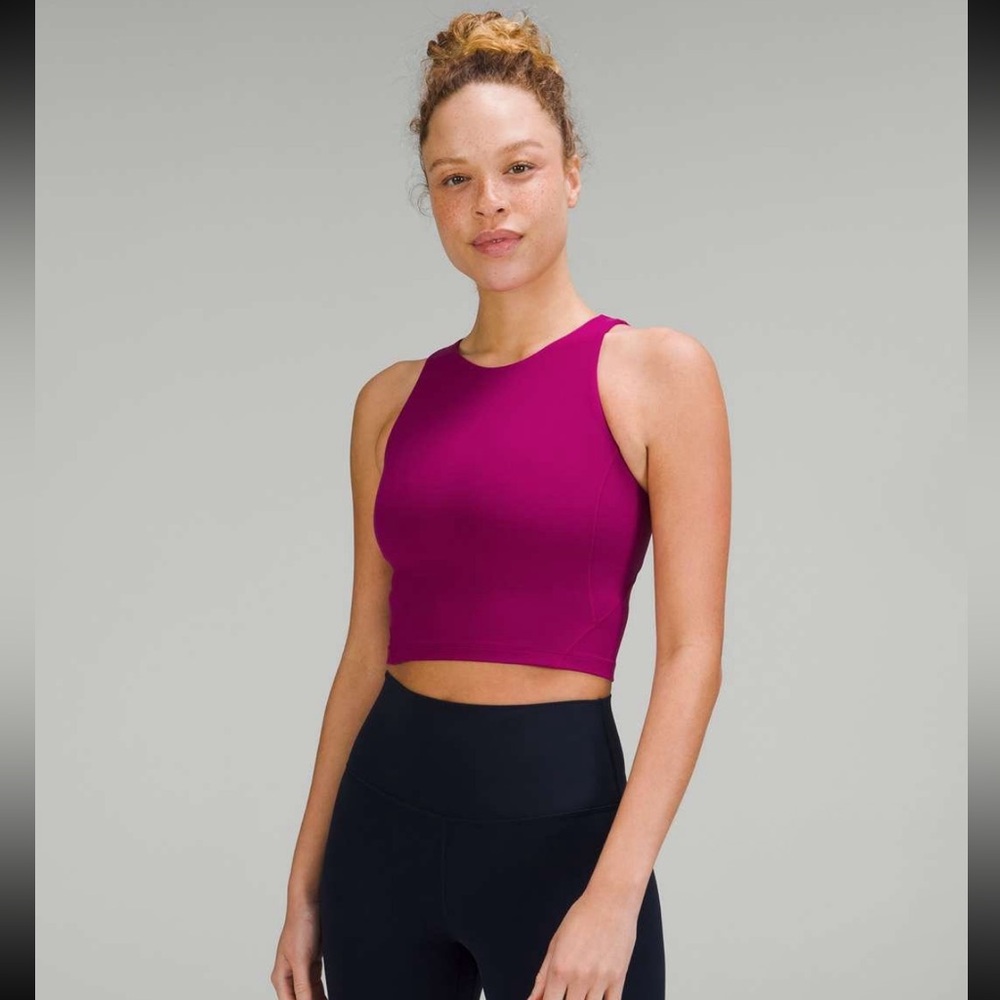Lululemon Align High Neck Tank Top Size 2 Magenta Purple